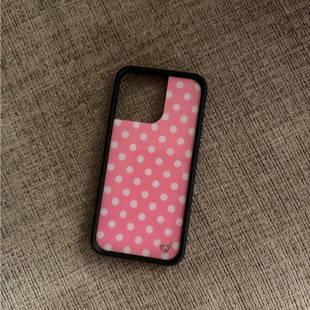 Stylish Pink Polka Dot Phone Case